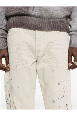 Jeans in denim di cotone beige PURPLE BRAND | P011DPAI325KHAKI